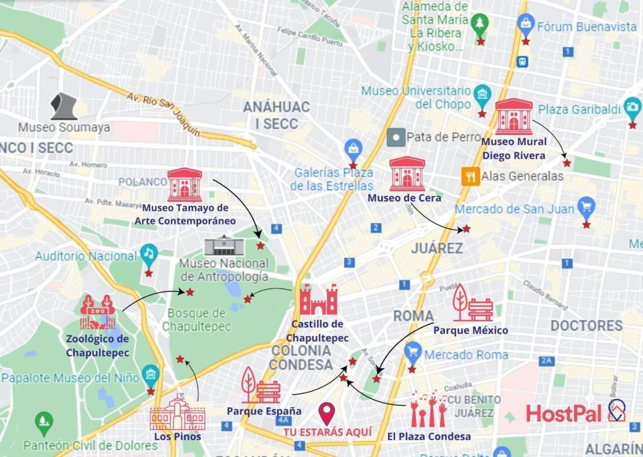 Casa Carmelia La Condesa Daire Meksika Dış mekan fotoğraf